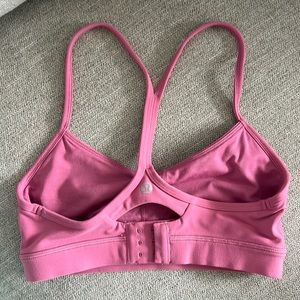 Lululemon sports bra pink size 6. Flow Y adjustable A-C cup